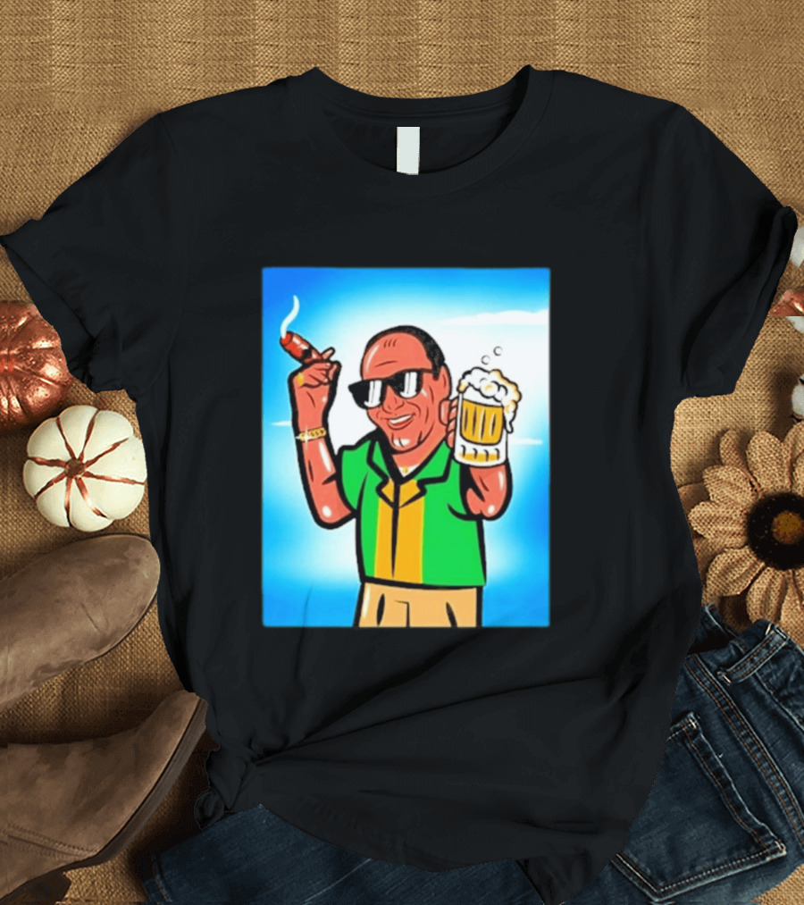 Boss Beer And Cigars Summer Vibes Retro Style Celebration T-Shirt