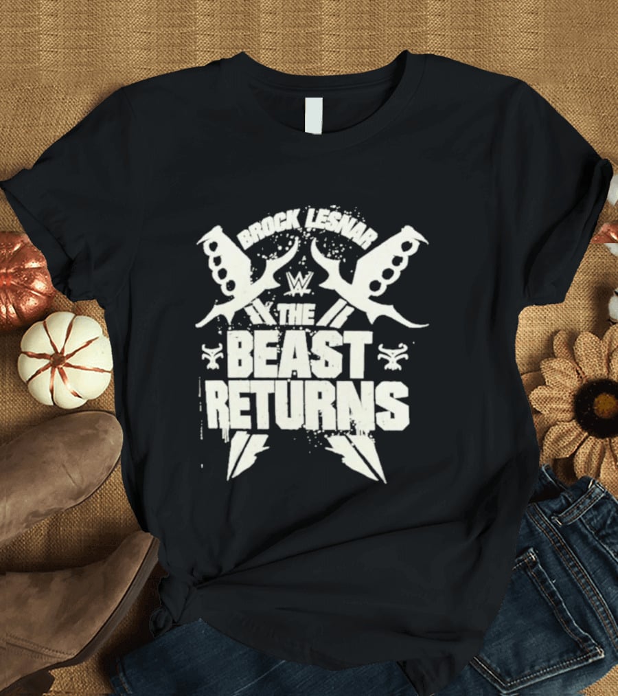Brock Lesnar WWE The Beast Returns Knuckle Dusters Lightning T-Shirt