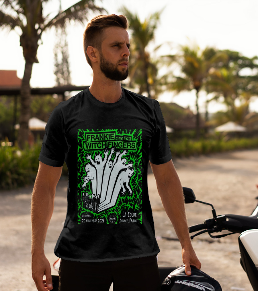 Frankie And The Witch Fingers 2026 La Coloc Annecy France Concert T-Shirt