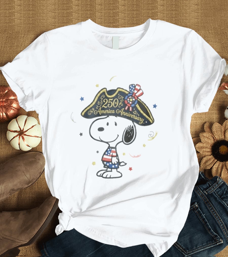Snoopy 250 America Anniversary Independence Day T-Shirt