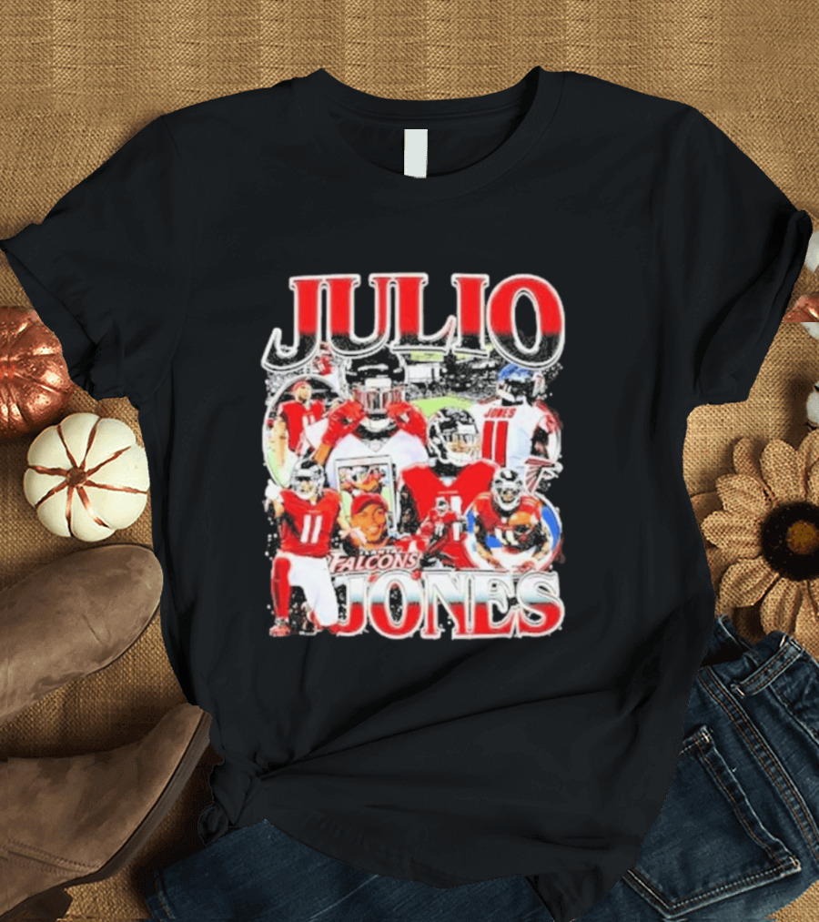 Julio Jones Iconic Atlanta Falcons Football Moments T-Shirt