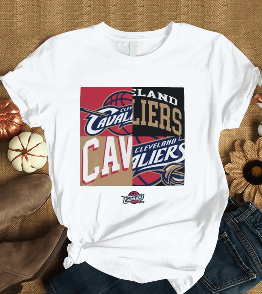Cleveland Cavaliers Block New Era Iconic Logo Collage T-Shirt
