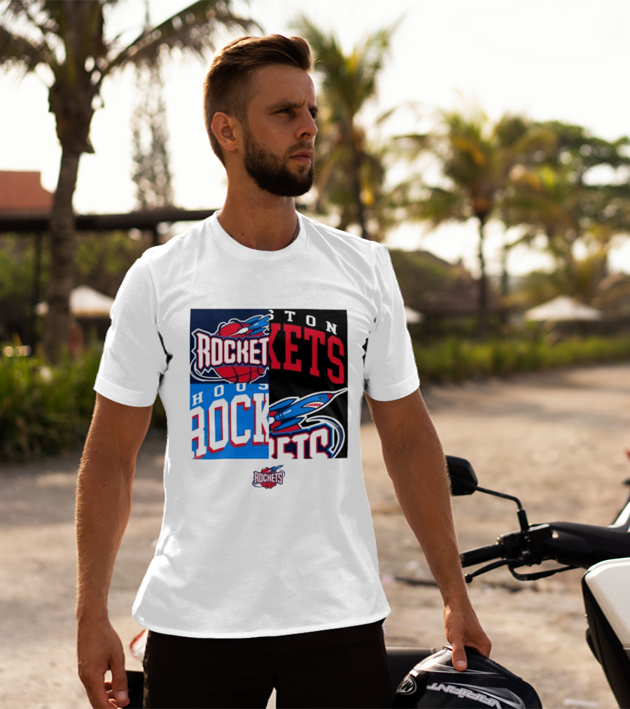Houston Rockets New Era Block Basketball Team T-Shirt
