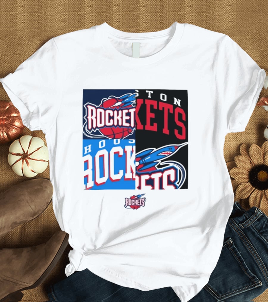 Houston Rockets New Era Block Basketball Team T-Shirt