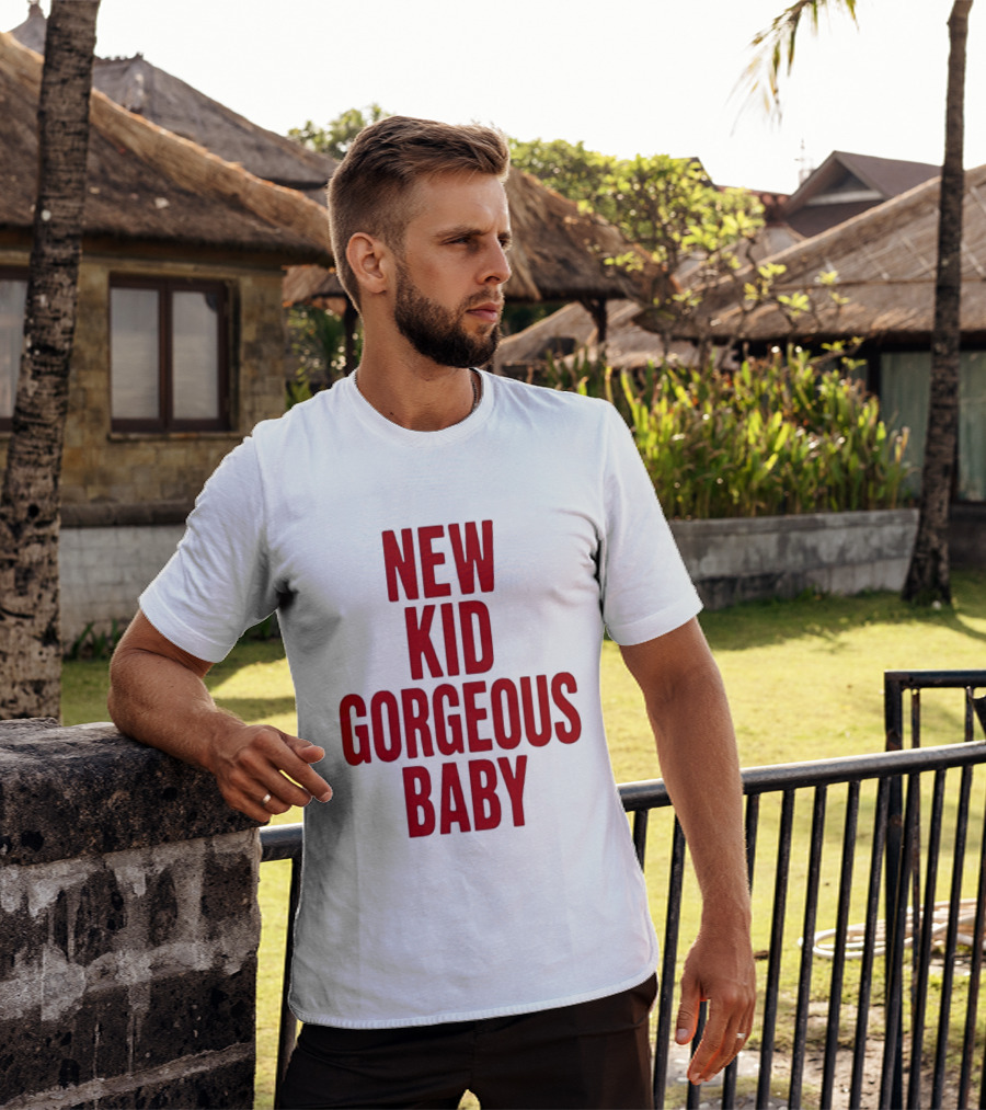 New Kid Gorgeous Baby John Mulaney Red T-Shirt