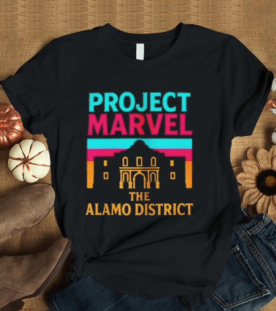 San Antonio Spurs Project Marvel The Alamo District T-Shirt