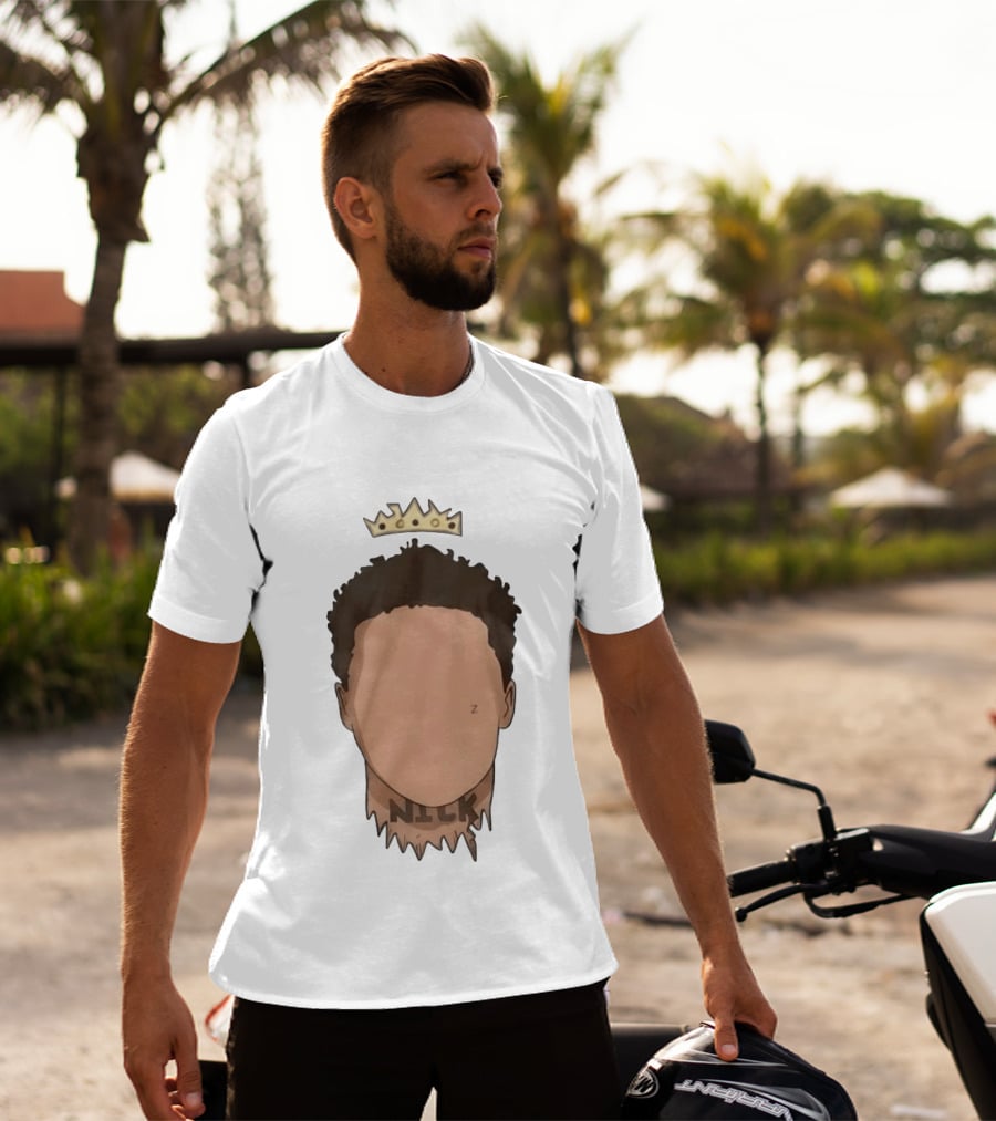 Nick No Haircut Crown Mario Cristobal Face T-Shirt