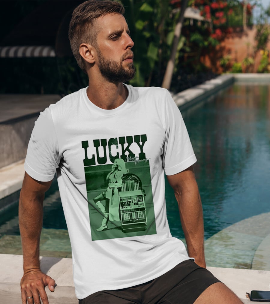 Megan Moroney LUCKY Retro Slot Machine T-Shirt