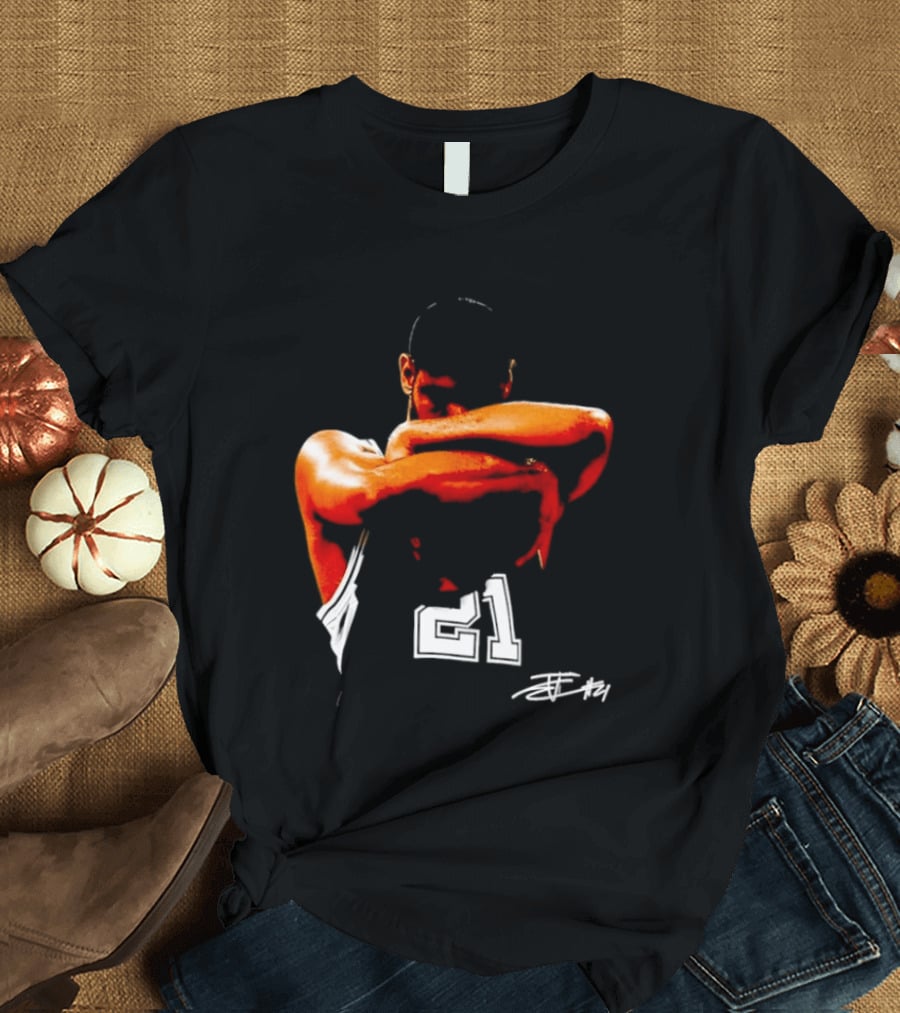 Tim Duncan San Antonio Spurs NBA 21 TD Basketball Legend T-Shirt
