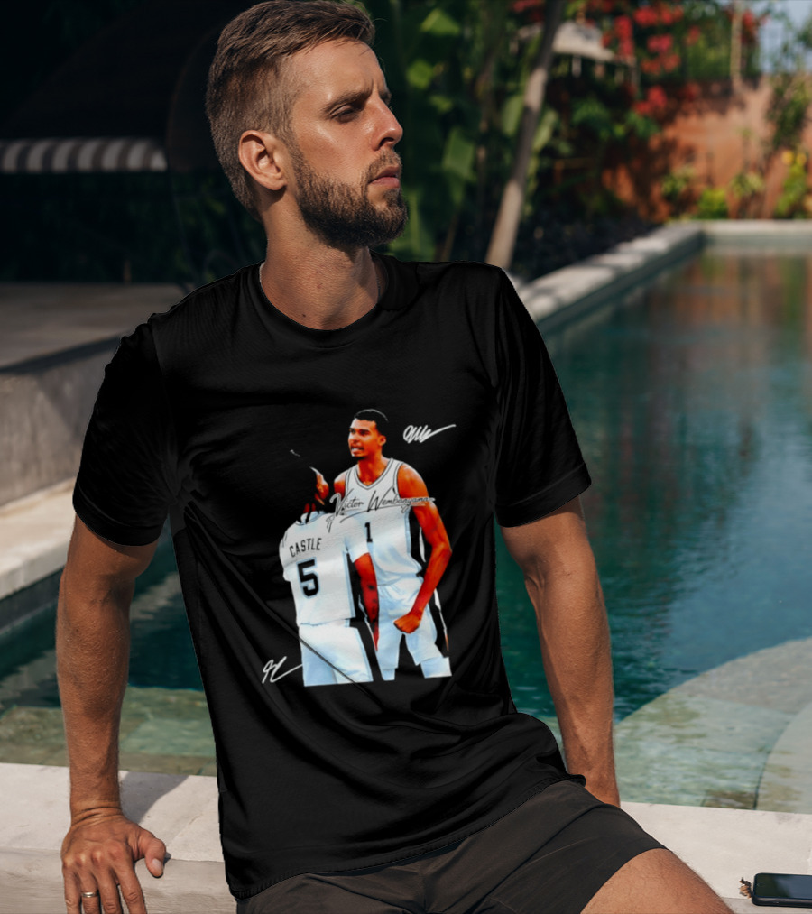 Victor Wembanyama Stephon Castle San Antonio Spurs NBA Basketball 1 5 T-Shirt