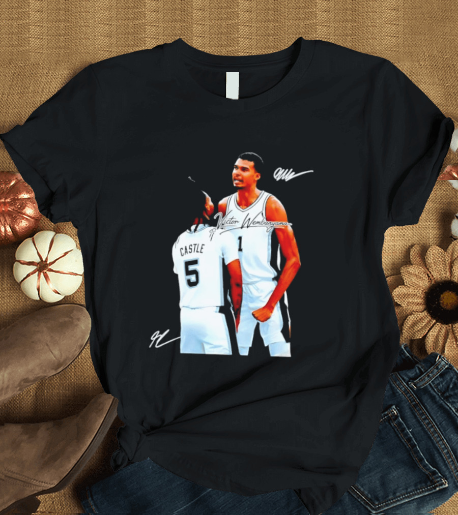 Victor Wembanyama Stephon Castle San Antonio Spurs NBA Basketball 1 5 T-Shirt