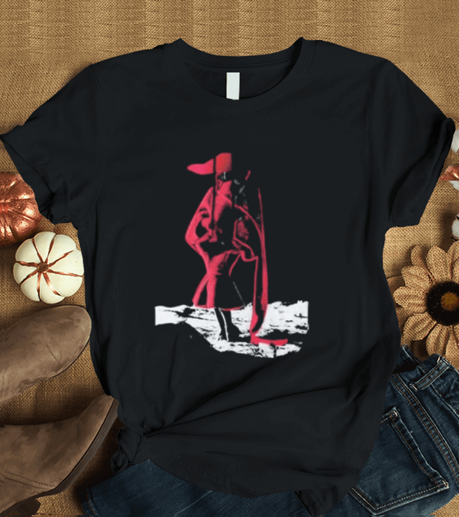 Adelaxo Adela Abstract Red Figure T-Shirt