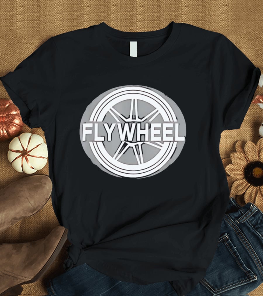 FLYWHEEL Circular Wheel Spoke T-Shirt