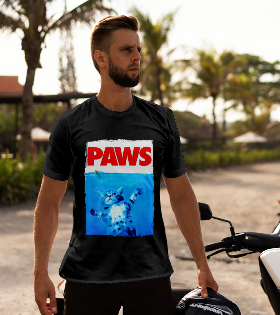 Jaws Universal Steven Spielberg Amblin Entertainment Paws Kitten Mouse T-Shirt