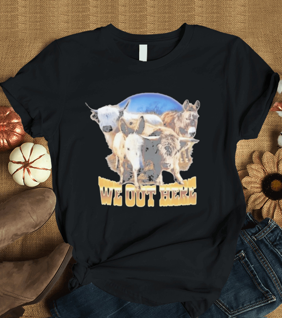 Jelly Roll We Out Here Western Animals Scene T-Shirt