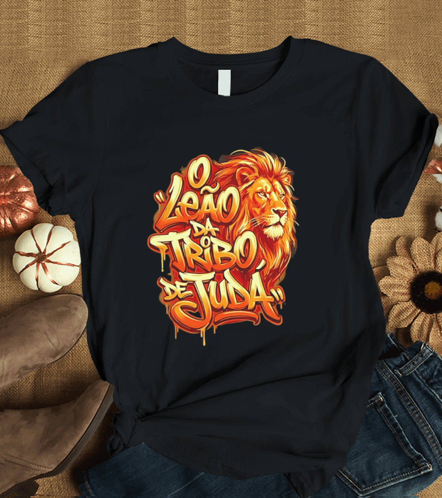 O Leão Da Tribo De Judá Lion T-Shirt
