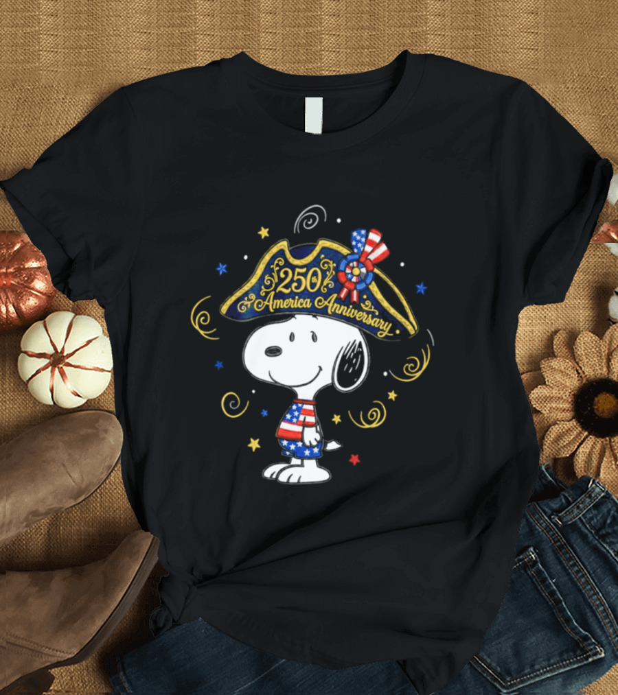 Snoopy 250th Anniversary USA Independence Day Celebration T-Shirt