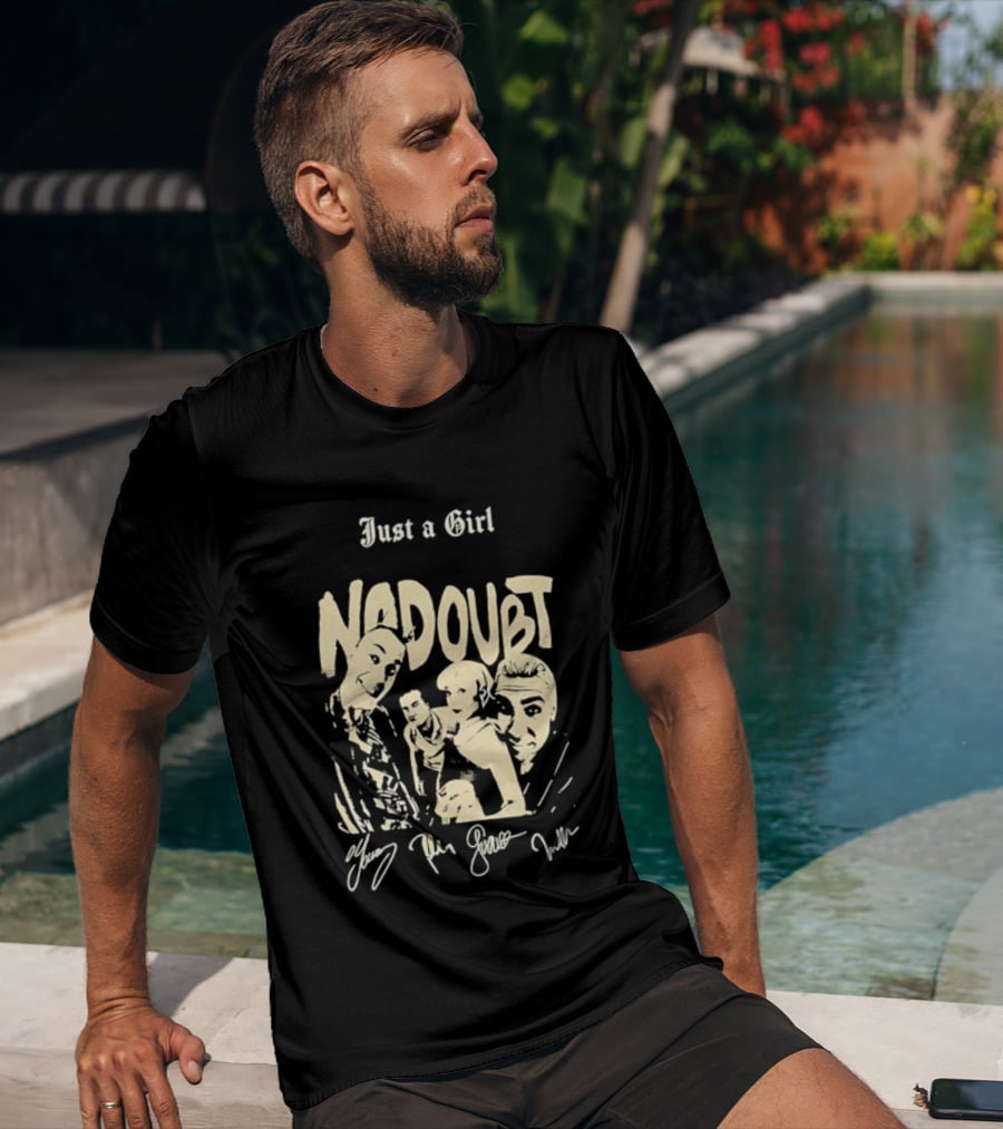 Just A Girl No Doubt Members Signatures T-Shirt