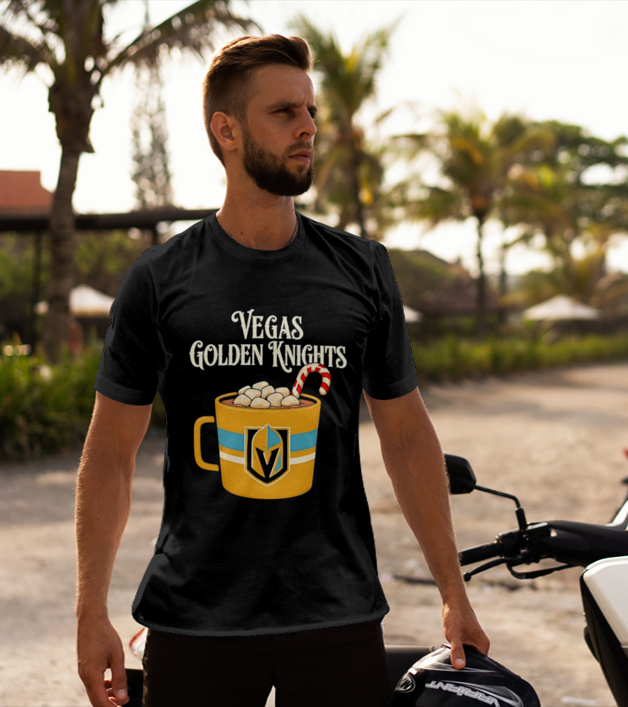 Vegas Golden Knights With Candy Cane Richmond T-Shirt