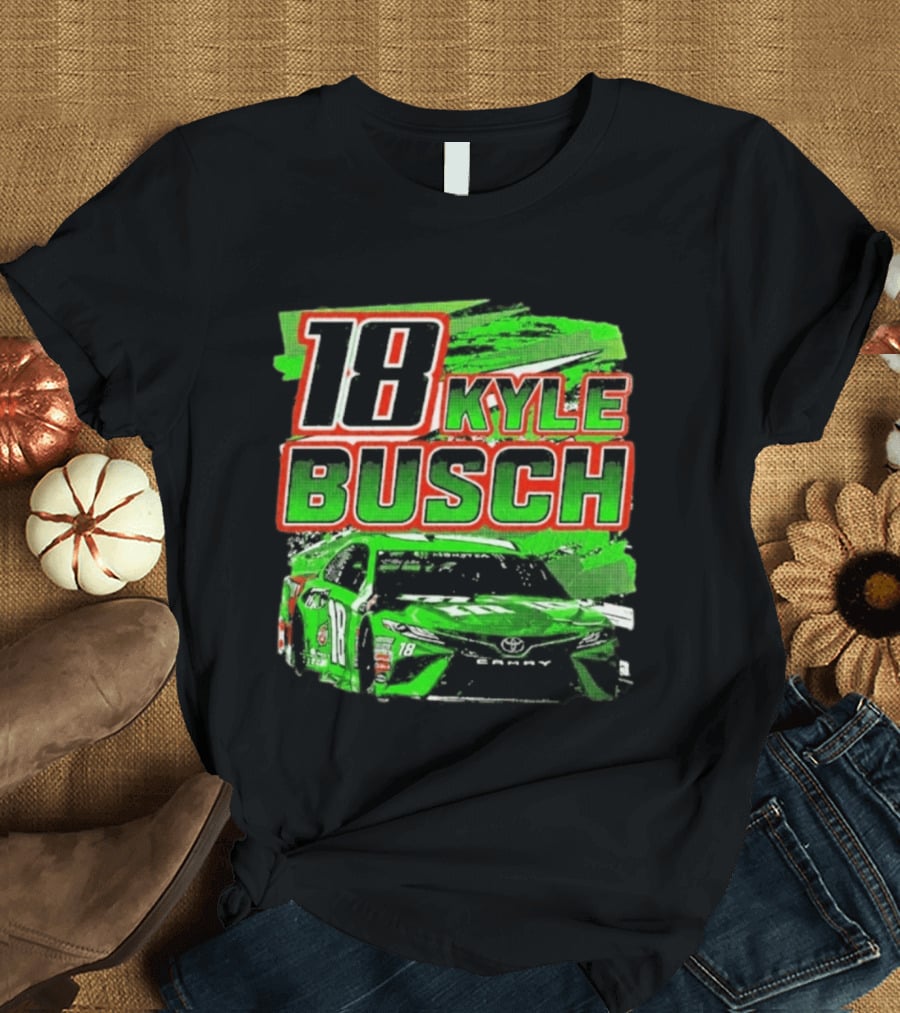 18 Kyle Busch Racing 2026 Green Car T-Shirt
