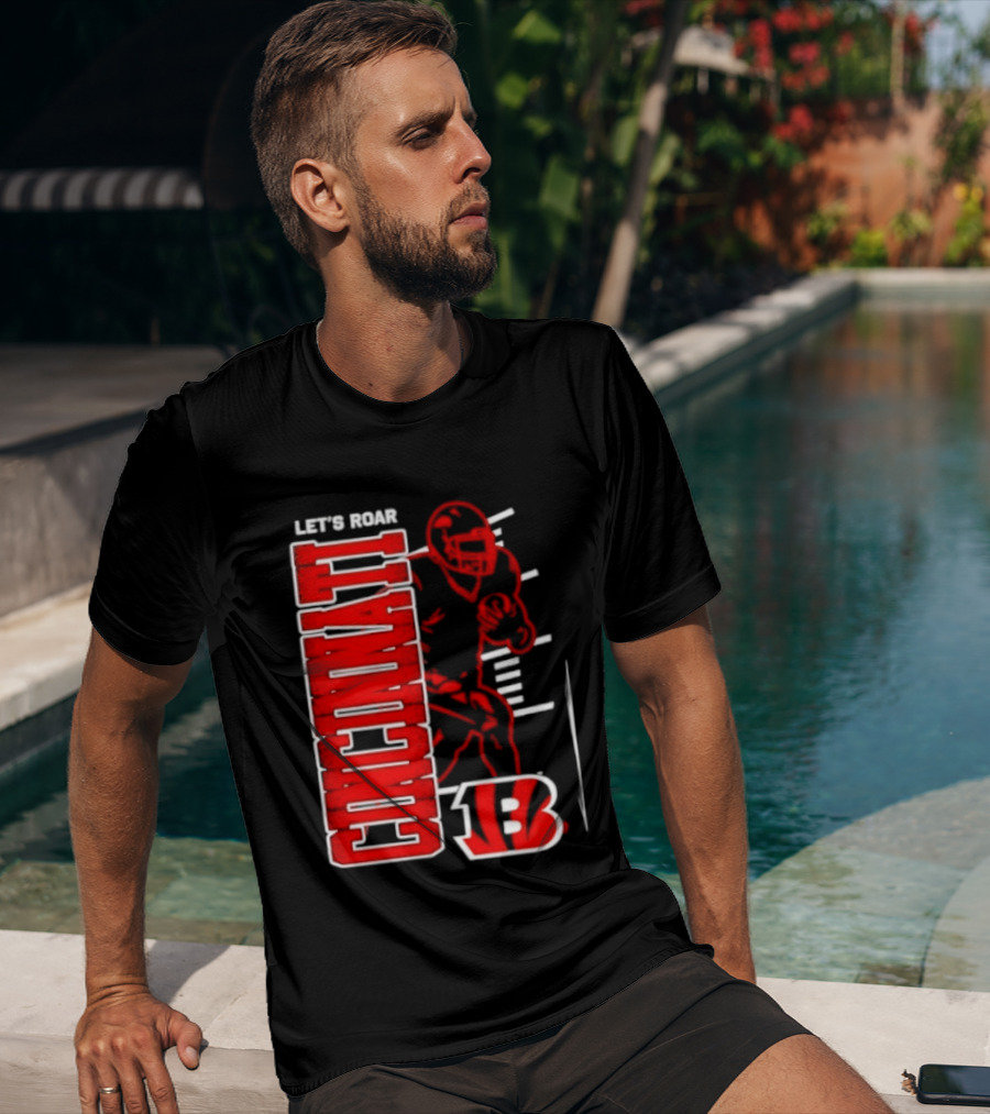 Cincinnati Bengals Football Let's Roar 13 T-Shirt