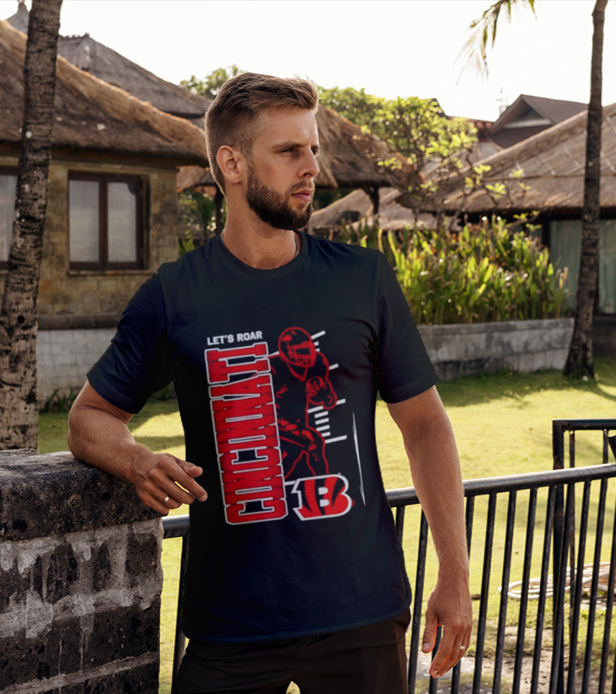 Cincinnati Bengals Football Let's Roar 13 T-Shirt