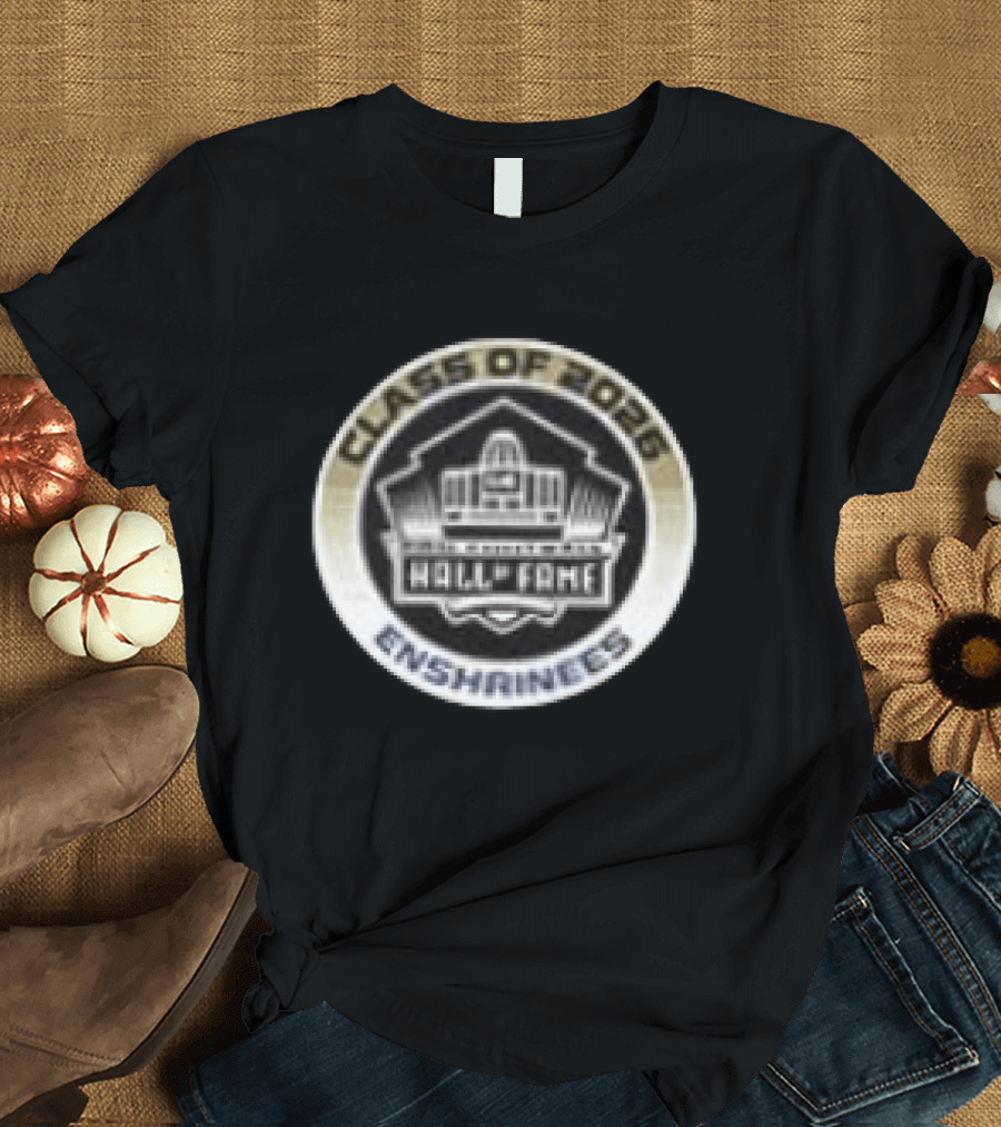 Drew Brees Roger Craig Class Of 2026 Pro Football Hall Of Fame Enshrinees Two Sided T-Shirt