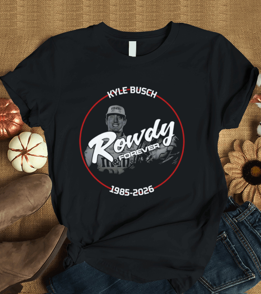 Rowdy Kyle Busch 1985 2026 M&M's Racing Legend T-Shirt