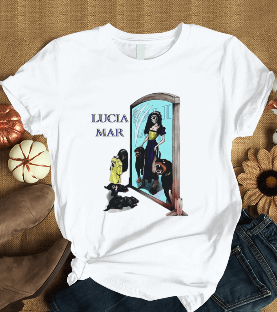 Dungeon Crawler Carl Lucia Mar Mirror Reflection With Dogs T-Shirt