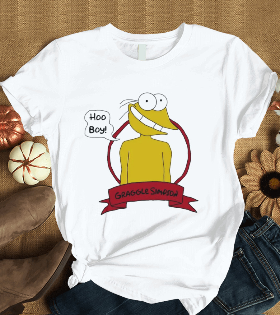 Hoo Boy Graggle Simpson Cartoon T-Shirt