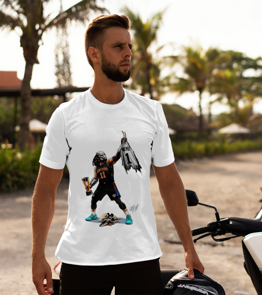 Jalen Brunson New York Knicks Wemby NBA Basketball Cartoon 11 Trophy T-Shirt