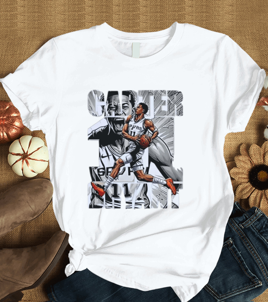 Keldon Johnson Spurs 11 Carter Bryant NBA San Antonio T-Shirt