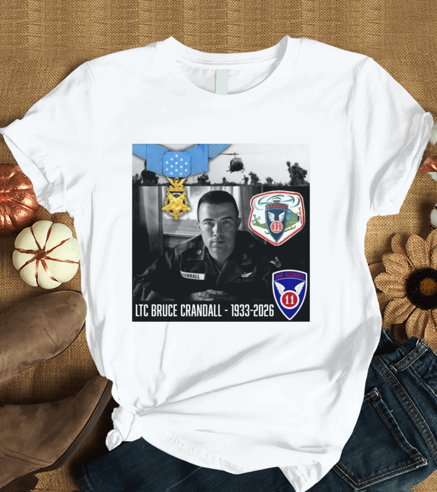LTC Bruce Crandall Medal Of Honor Air Assault 1933 2026 T-Shirt