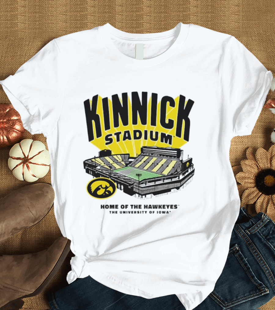 Kinnick Stadium Home Of The Hawkeyes University Of Iowa Football T-Shirt