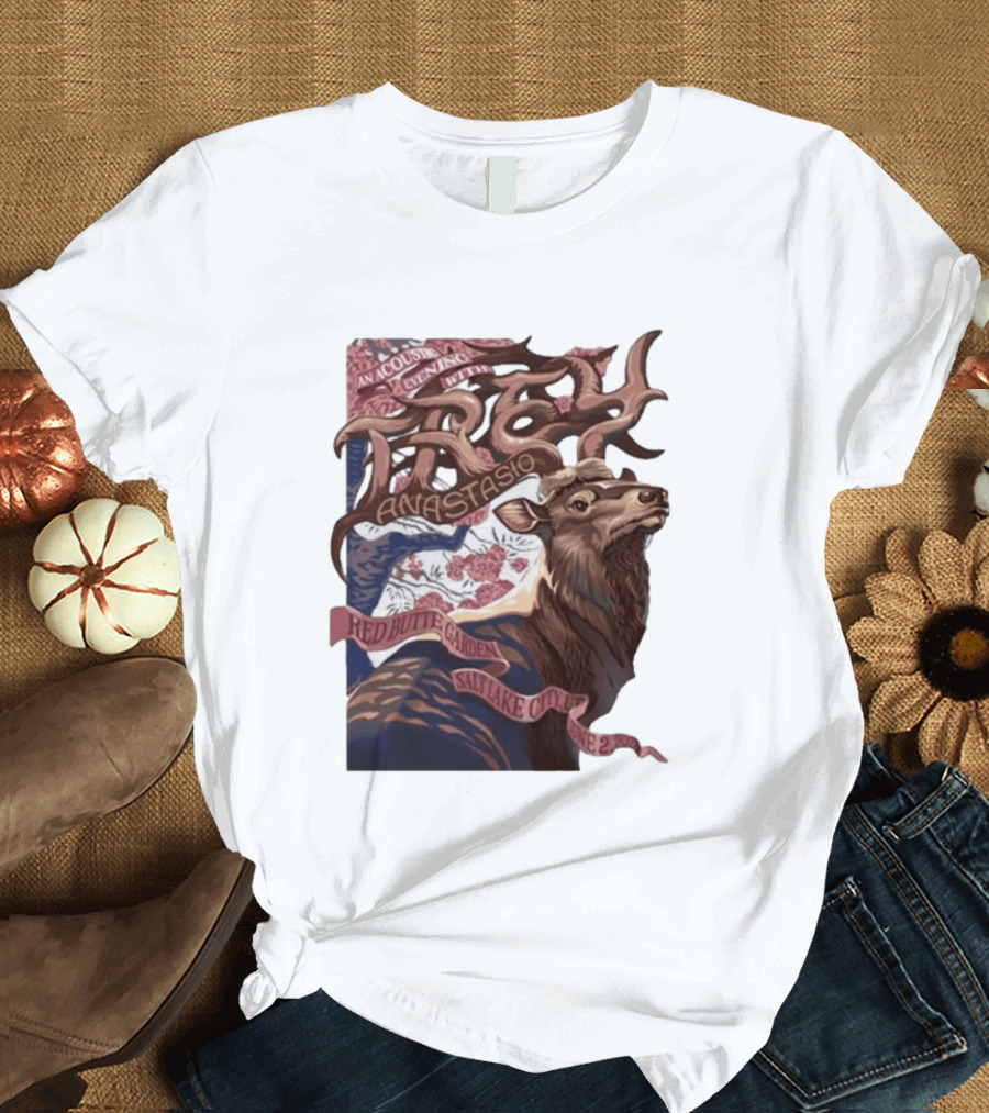 Trey Anastasio Acoustic Evening Red Butte Garden Salt Lake City UT June 02 2026 T-Shirt