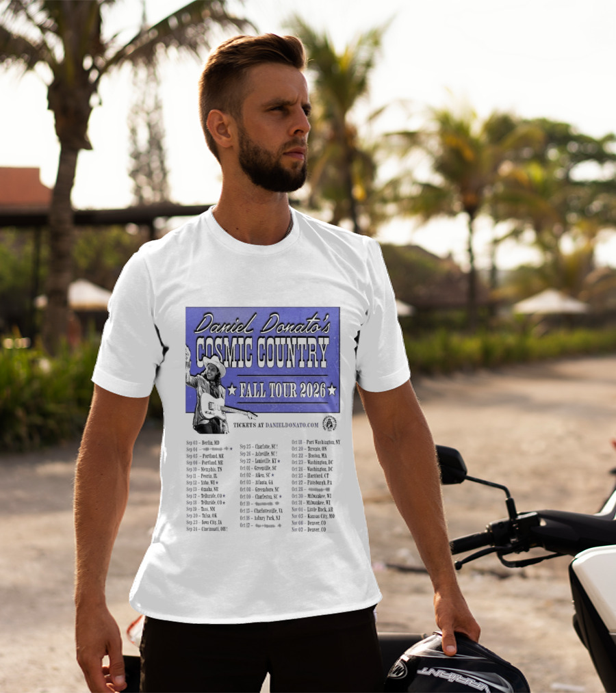Daniel Donato Cosmic Country Fall Tour 2026 With Tour Dates T-Shirt