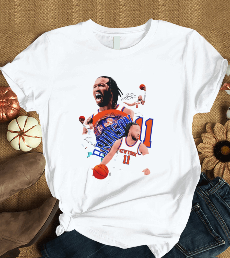 Jalen Brunson New York Knicks 11 Basketball Star T-Shirt
