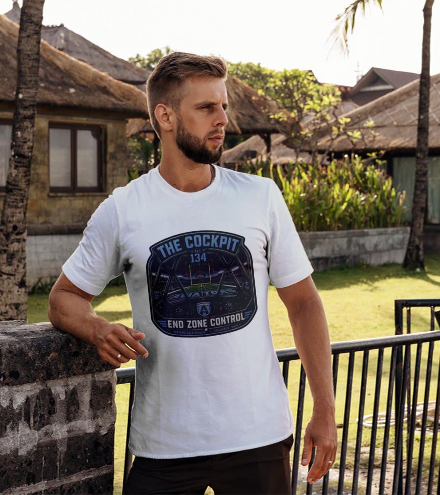 The Cockpit Sec 134 Aviators End Zone Control Historic Crew Stadium Columbus Ohio T-Shirt
