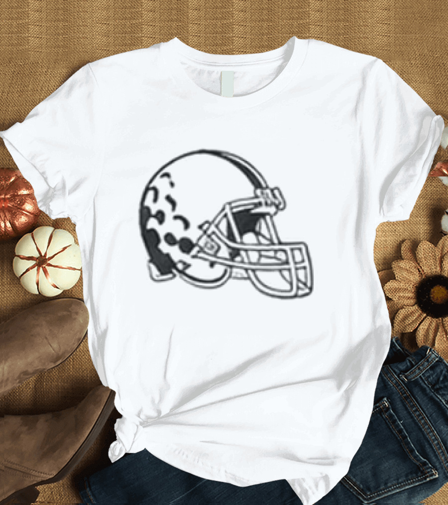 Todd Monken Browns Helmet Polo T-Shirt