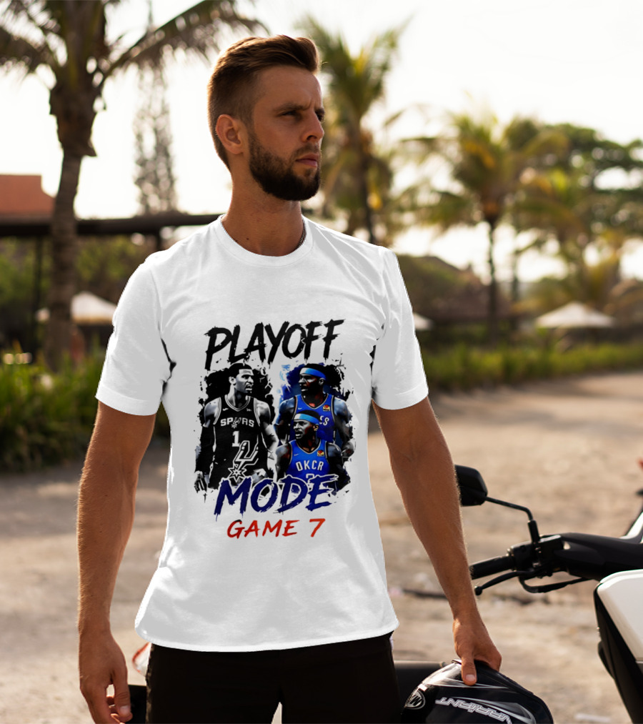 Playoff Mode Game 7 Victor Wembanyama San Antonio Spurs Vs Shai Gilgeous Alexander Oklahoma City Thunder T-Shirt