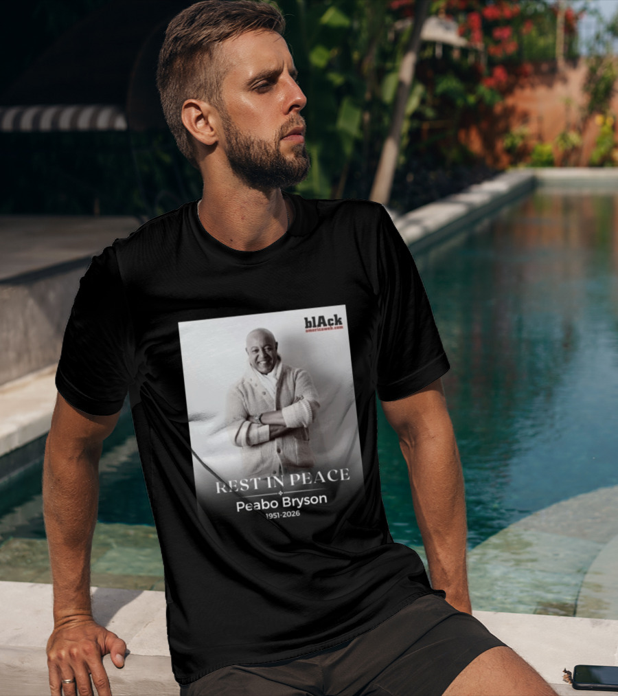 Rest In Peace Peabo Bryson 1951 2026 Black Americaweb T-Shirt