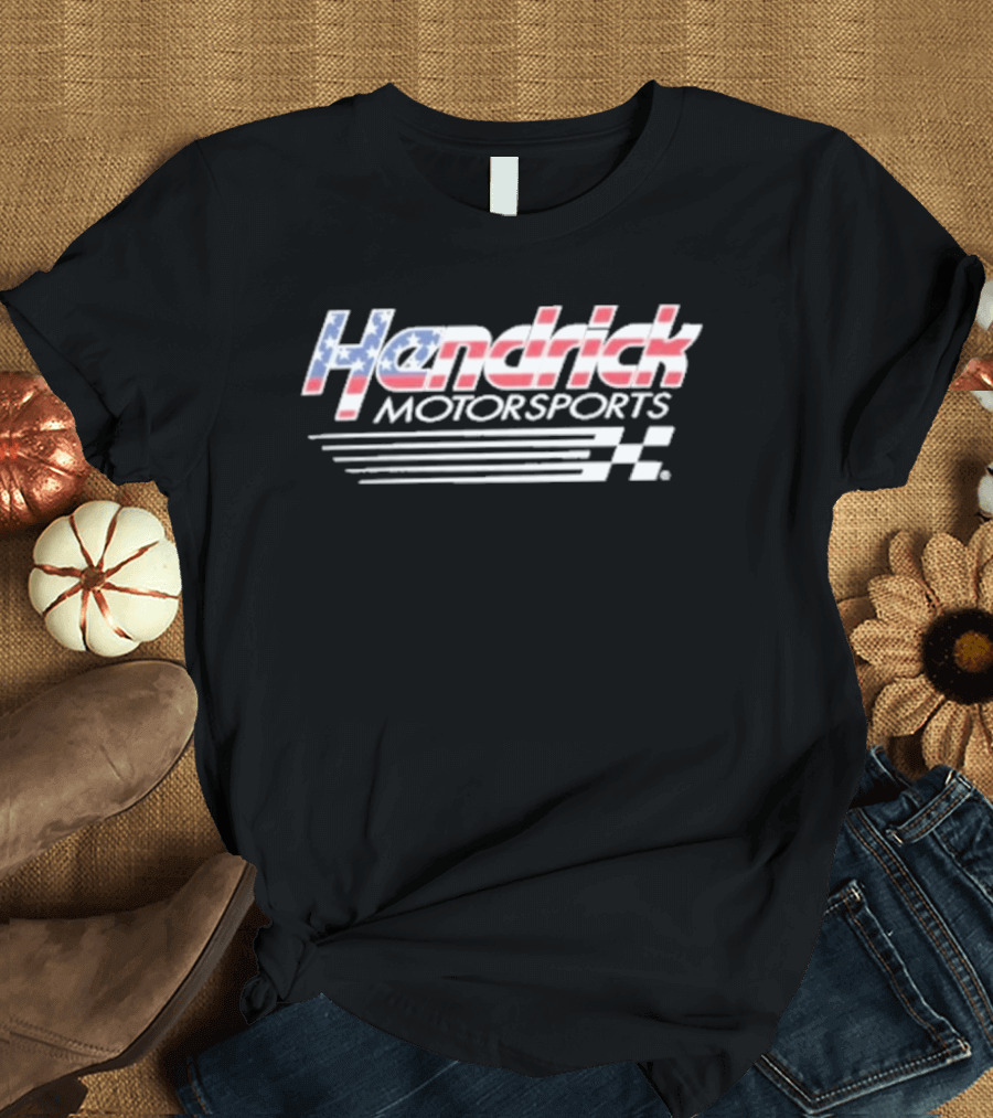 Hendrick Motorsports 2026 Patriotic With American Flag T-Shirt
