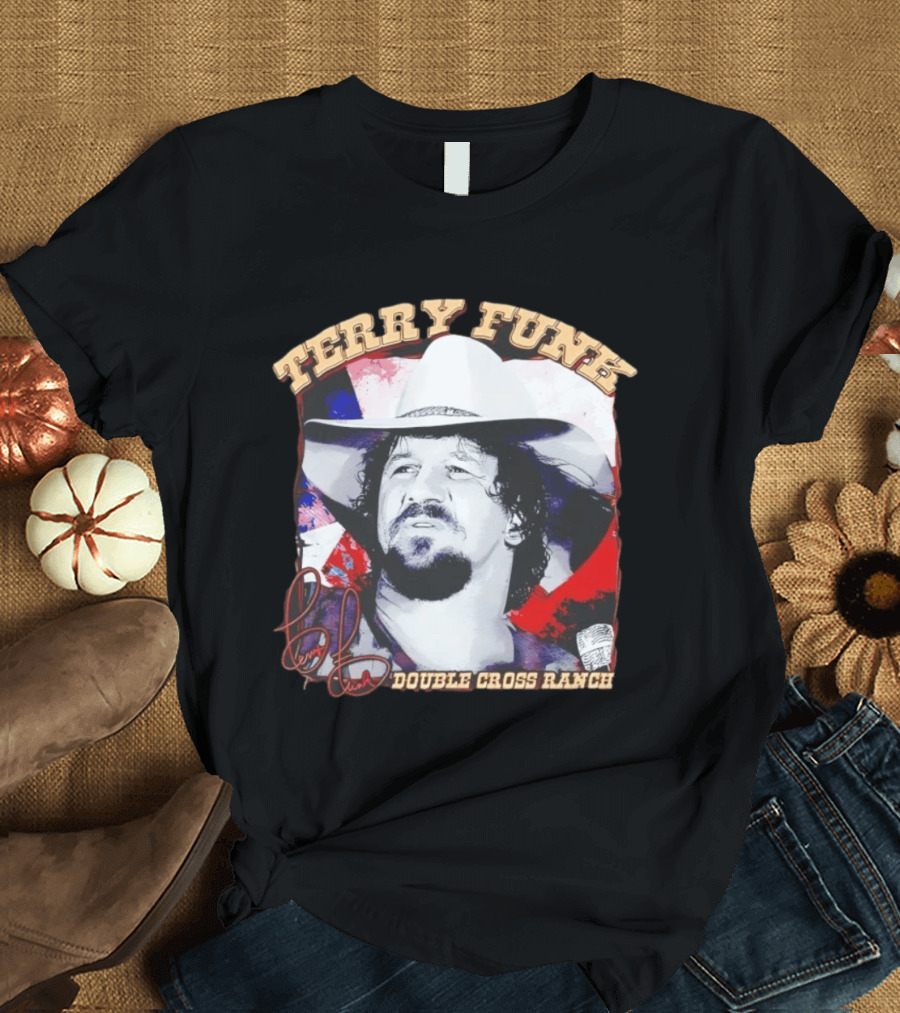 Terry Funk Double Cross Ranch WWE Cowboy T-Shirt