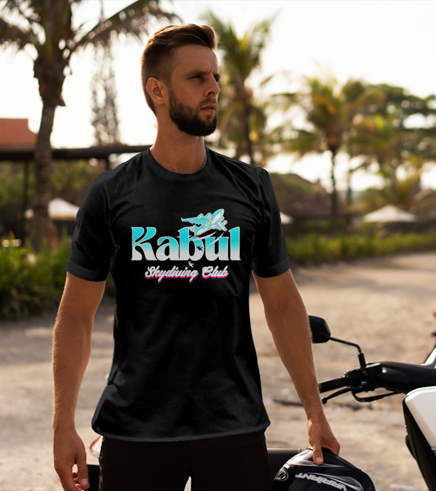Kabul Skydiving Club Airplane Adventure T-Shirt