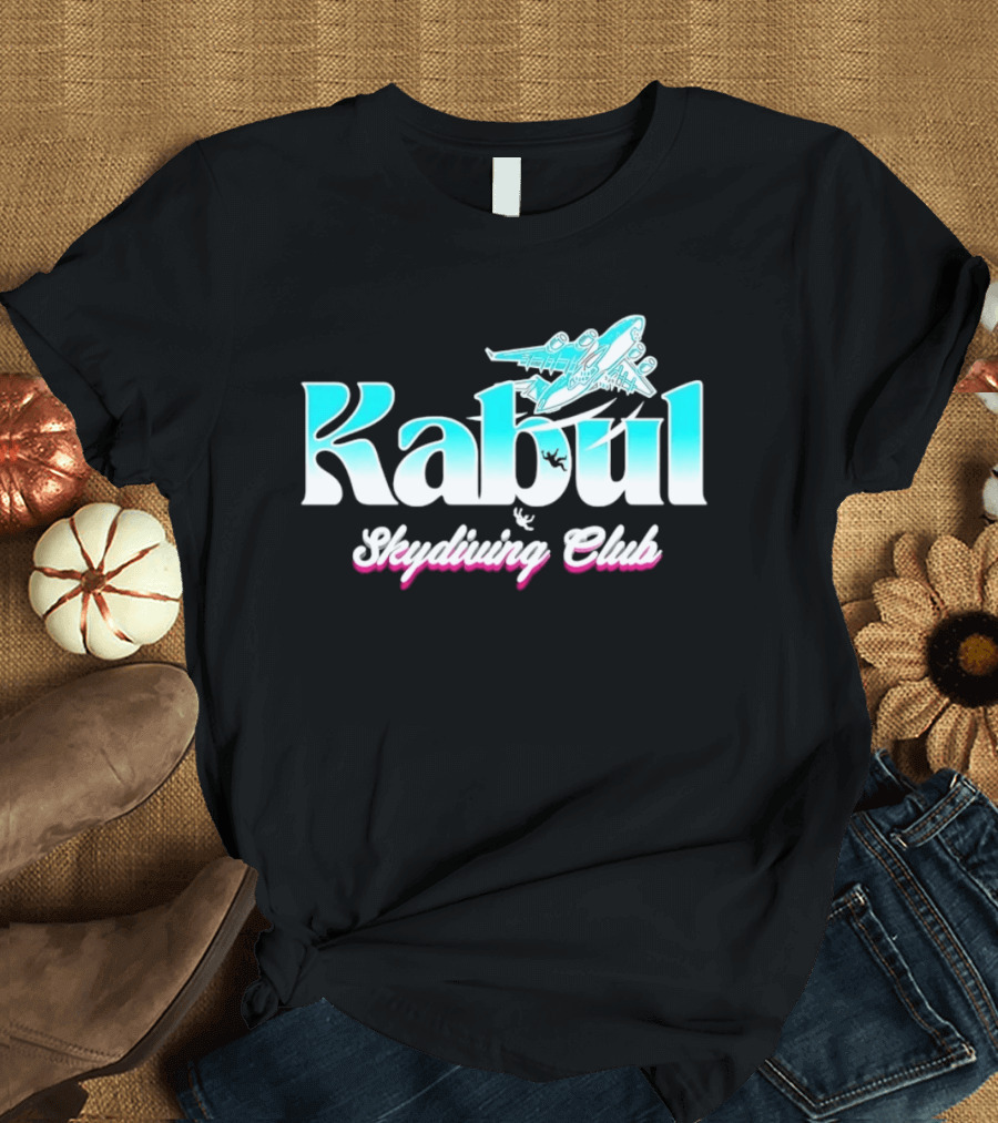 Kabul Skydiving Club Airplane Adventure T-Shirt