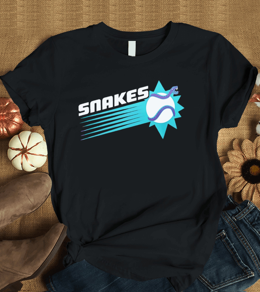 Arizona Snakes Baseball Team Serpentine T-Shirt