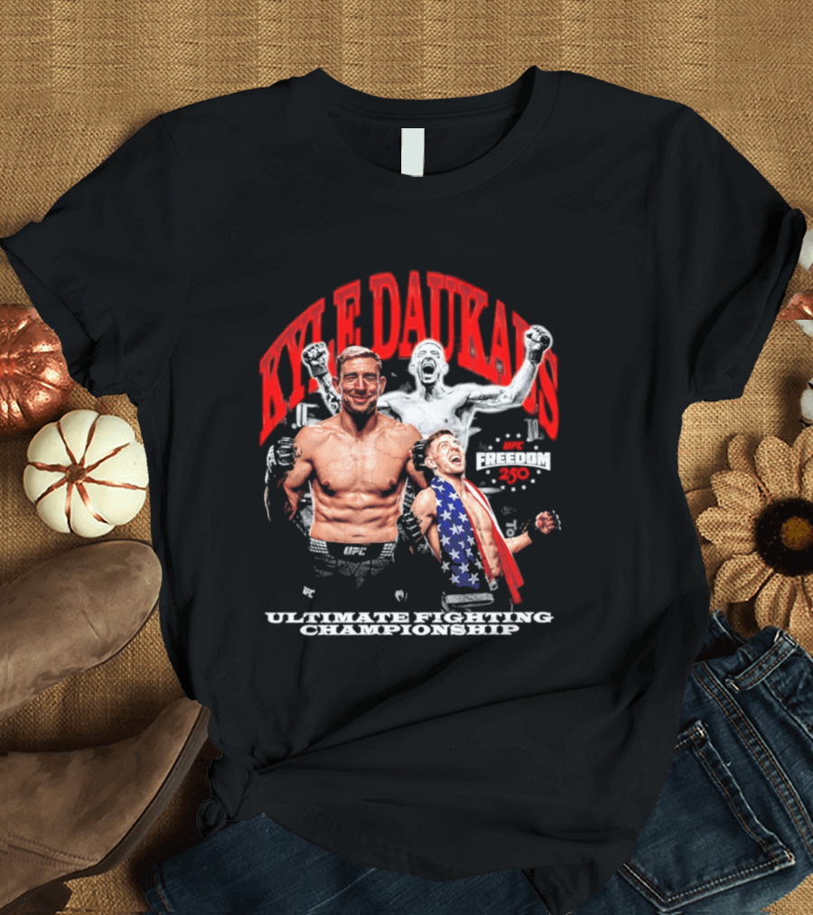 Kyle Daukaus UFC Ultimate Fighting Championship Freedom 250 T-Shirt