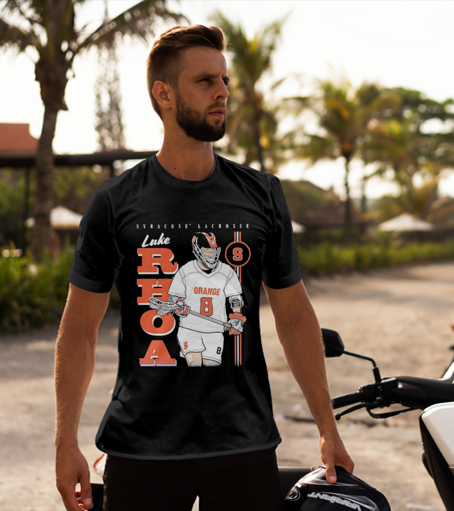 Luke Rhoa Syracuse Lacrosse Orange NCAA 8 T-Shirt
