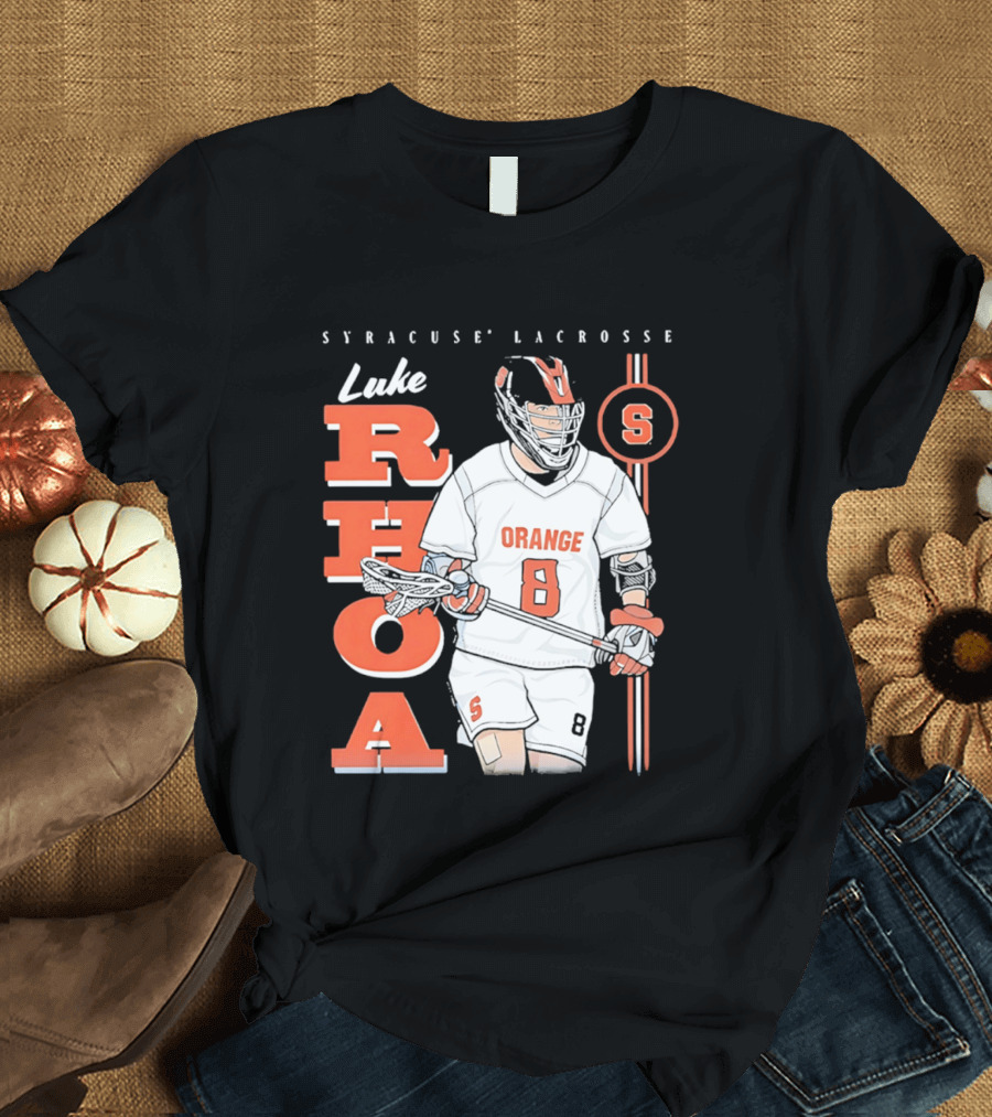 Luke Rhoa Syracuse Lacrosse Orange NCAA 8 T-Shirt