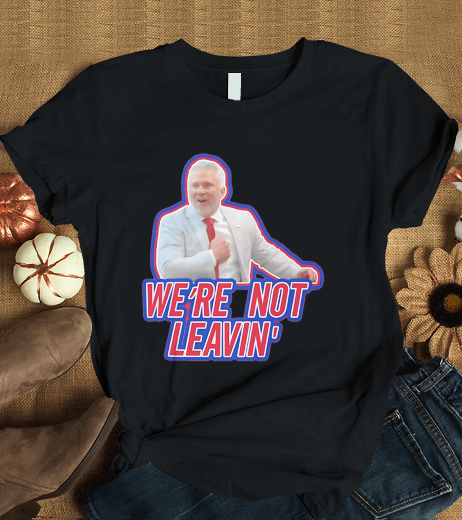 Martin St. Louis We're Not Leavin' Montreal Canadiens T-Shirt